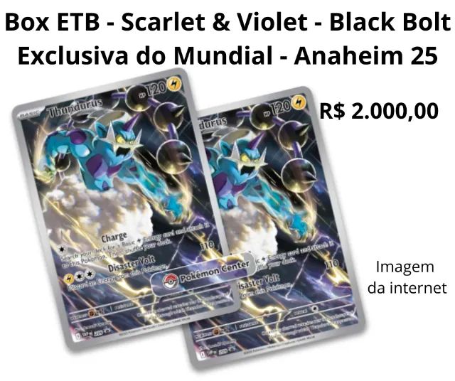 Pokémon - Box ETB - Scarlet & Violet - Black Bolt EXCLUSIVA do mundial de Anaheim - Foto 6