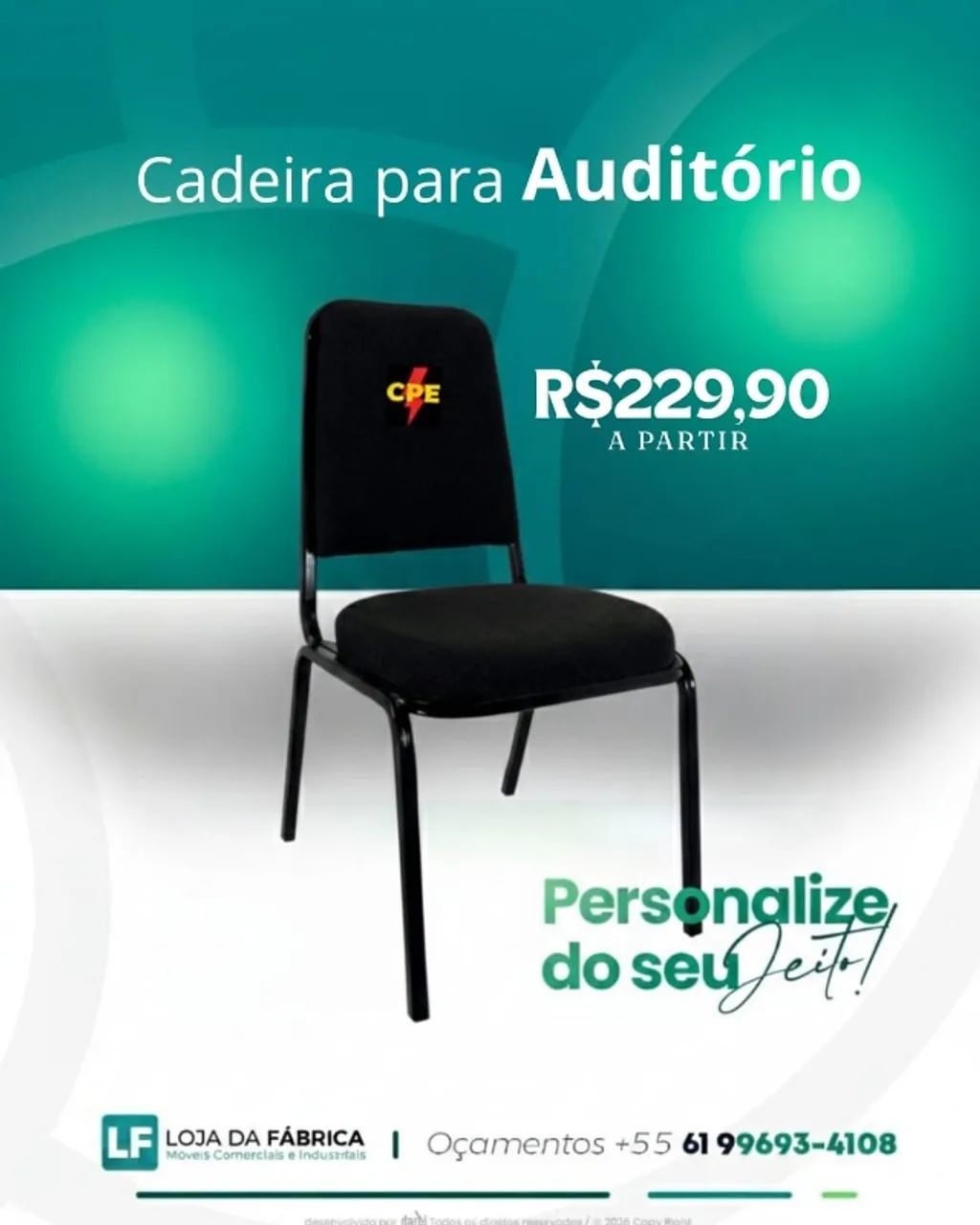 CADEIRA PARA AUDITÓRIO É IGREJA