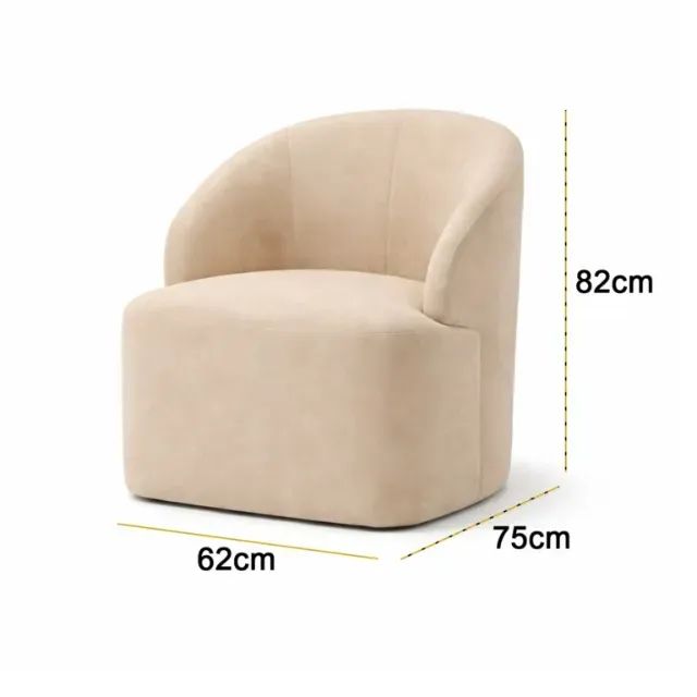 Novidade!! Poltrona Decorativa Victoria em Boucle Luxury 62cm - Foto 3