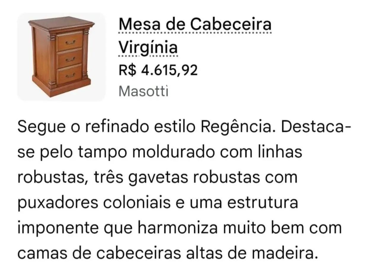 Mesa de cabeceira virginia/pintado - Foto 3