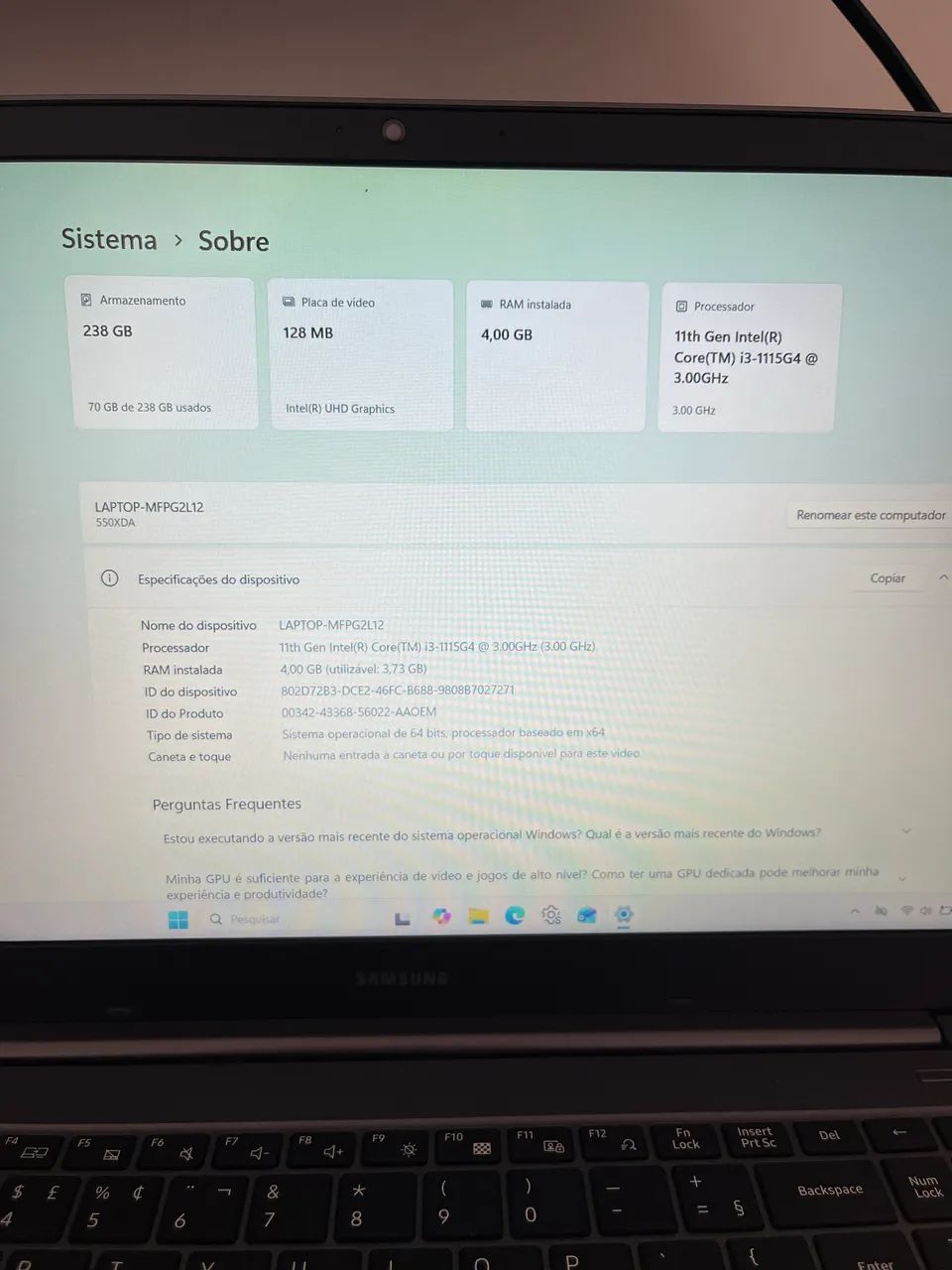 Notebook Samsung Core I3 - Foto 3