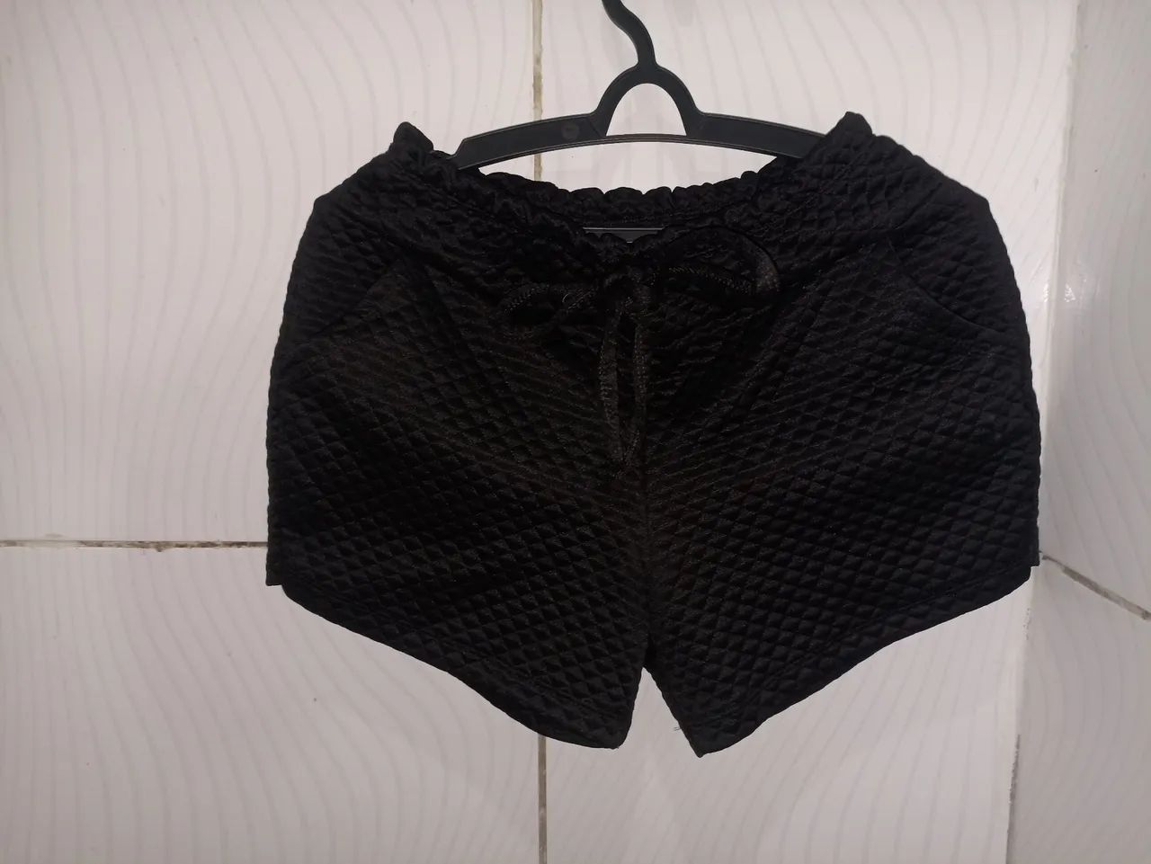 Short de Malha Canelada Feminino G - Foto 3