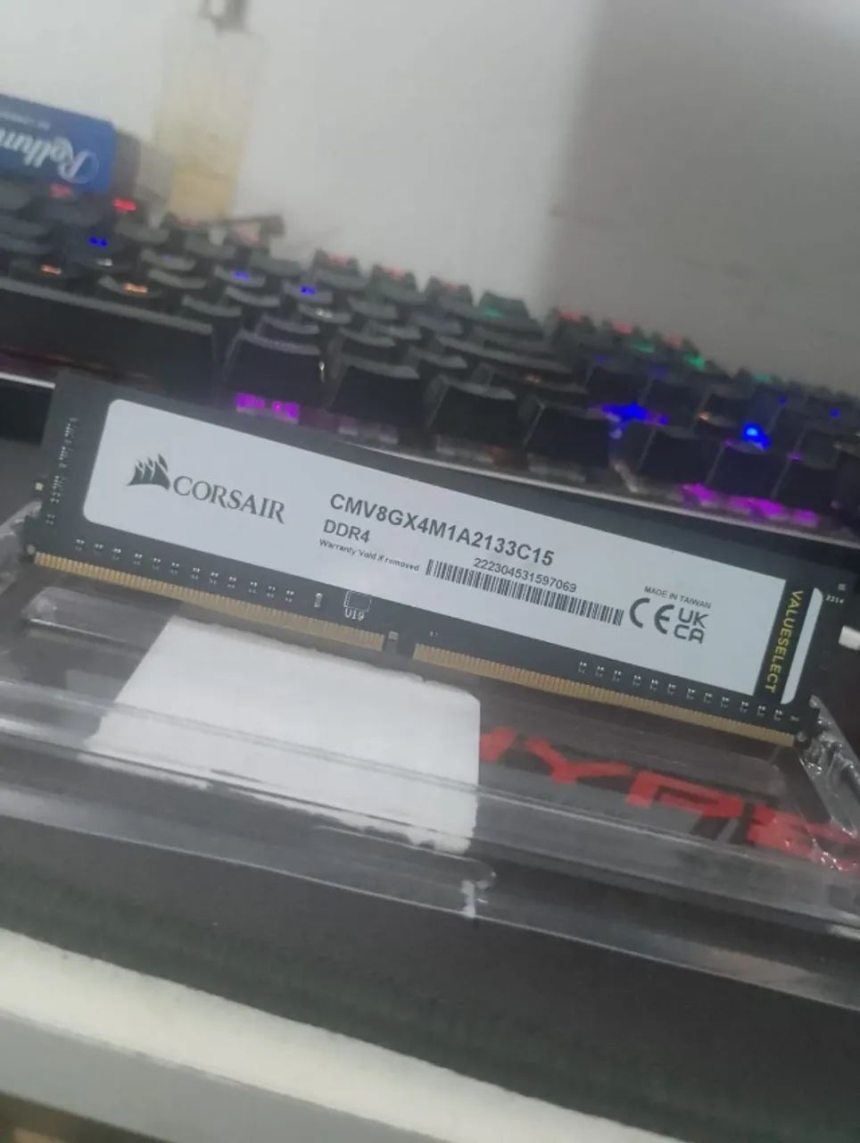 Memória DDR 4 8gb Corsair 