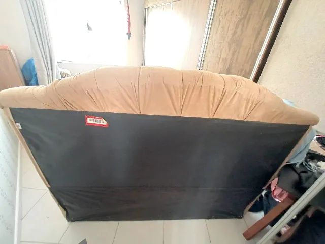Cabeceira Cama Queen Capitonê Suede 1,60m - Foto 4