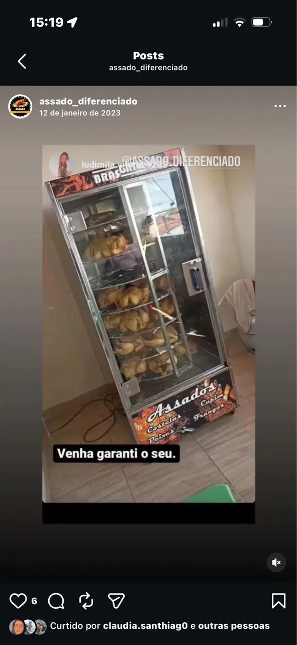 Máquina de assar frangos 