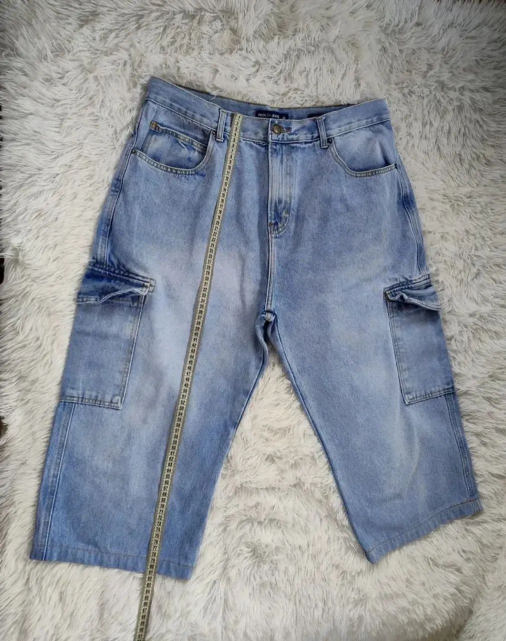 Bermuda Pool Jeans Wideleg 48  - Foto 5