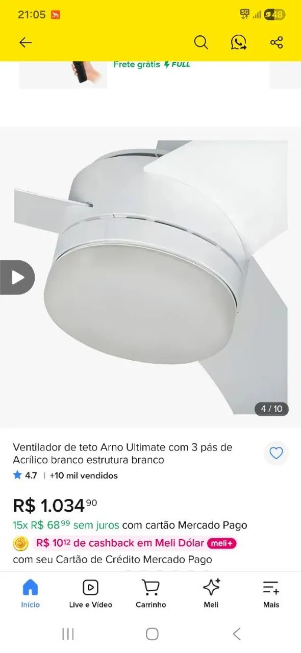 ventiladores de teto Arno Ultimate VX10 - Foto 2