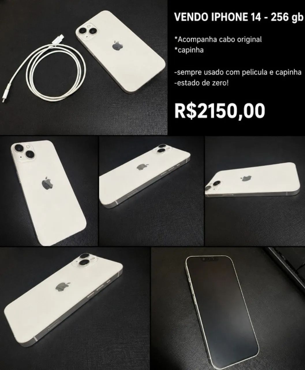 IPHONE 14 - 256gb - Branco