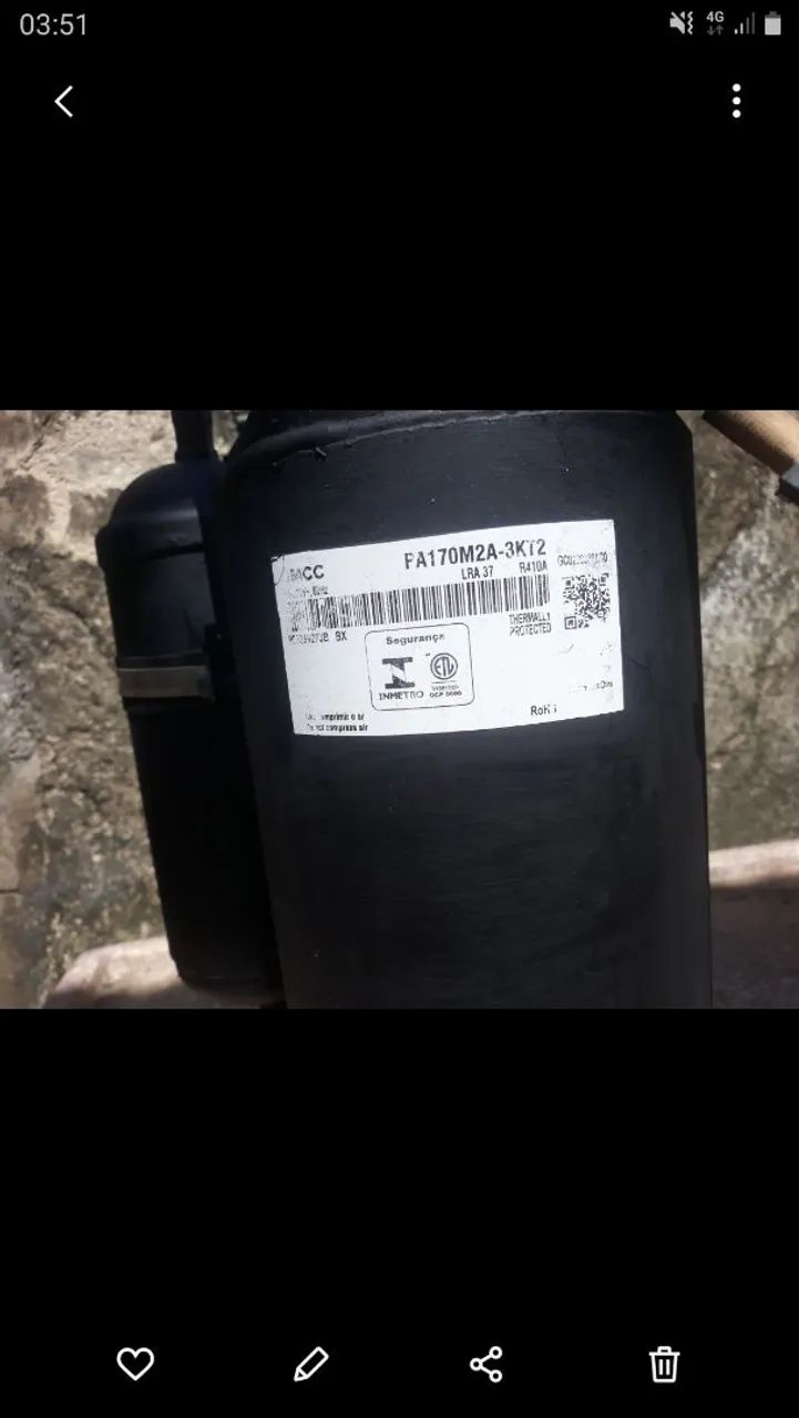 Vendo motor de ar condicionado Split de 18.000 btus  usado - Foto 6