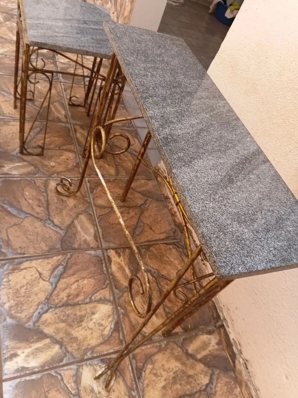 Conjunto 3 peças  mesa de mármore  - Foto 3