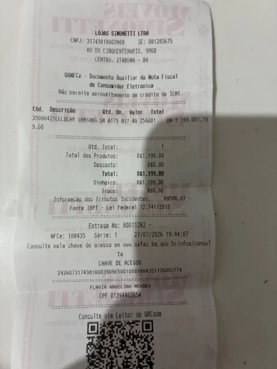 Celular A17 8G RAM 256 Mega  - Foto 2