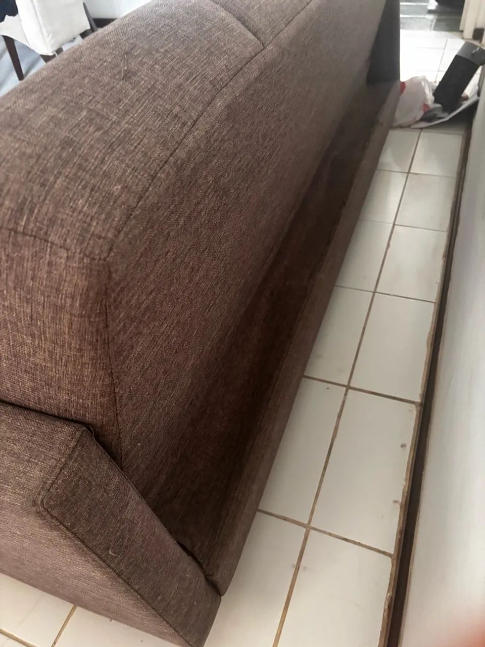 Sofá e sofá cama linho cinza  - Foto 4