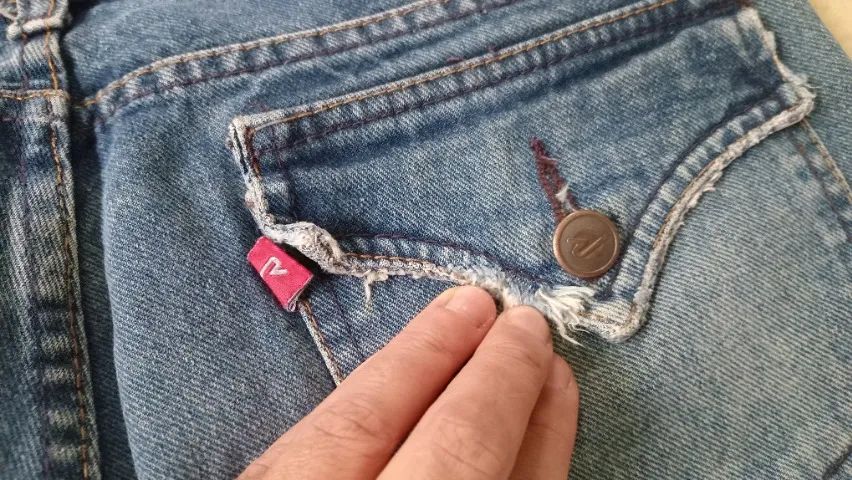 Calça Razon tam 42 Jeans tradicional 100% algodão Usado Desapego - Foto 3