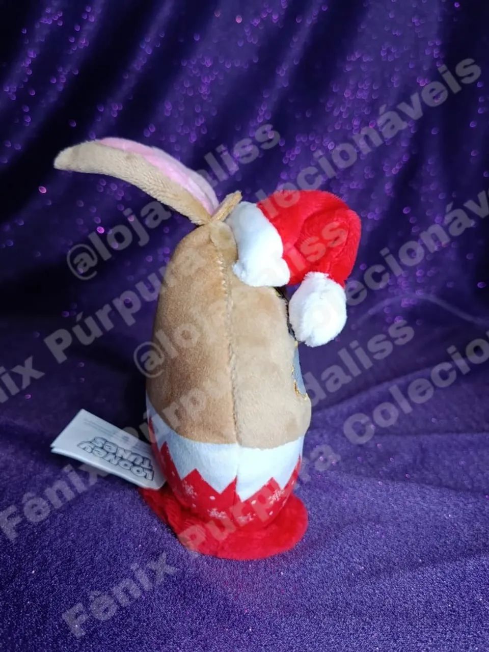 Coleção Pelúcias De Ombro Looney Tunes Lola Natal Ragazzo Habbib's Original - Foto 4