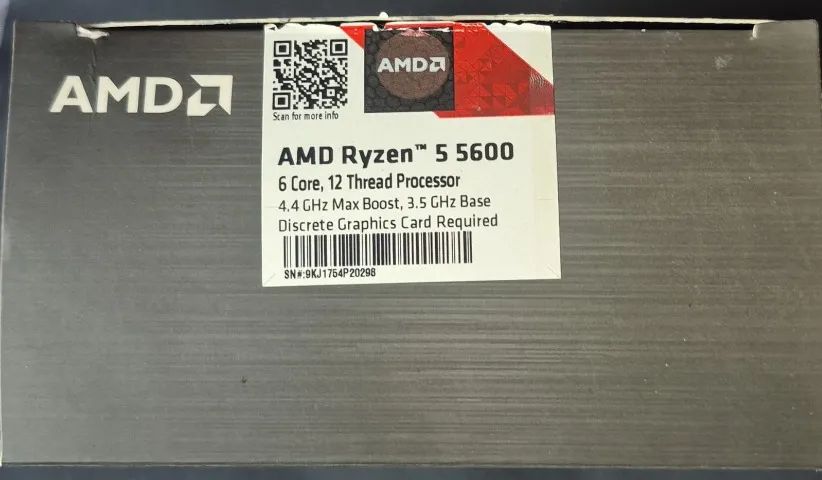 Processador AMD Ryzen 5 5600 Usado