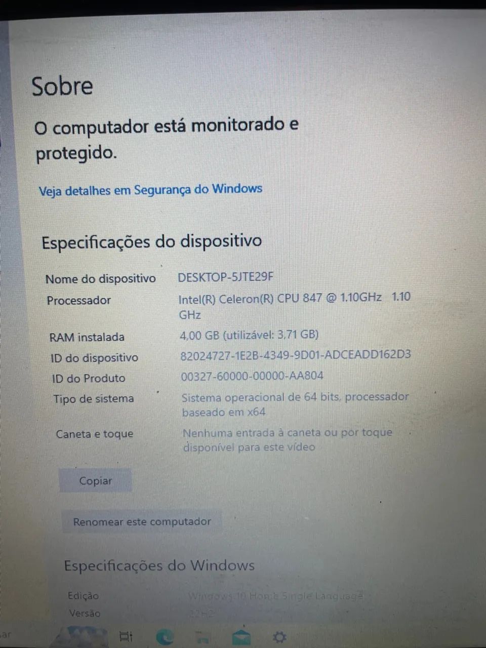 Notebook Samsung  270E