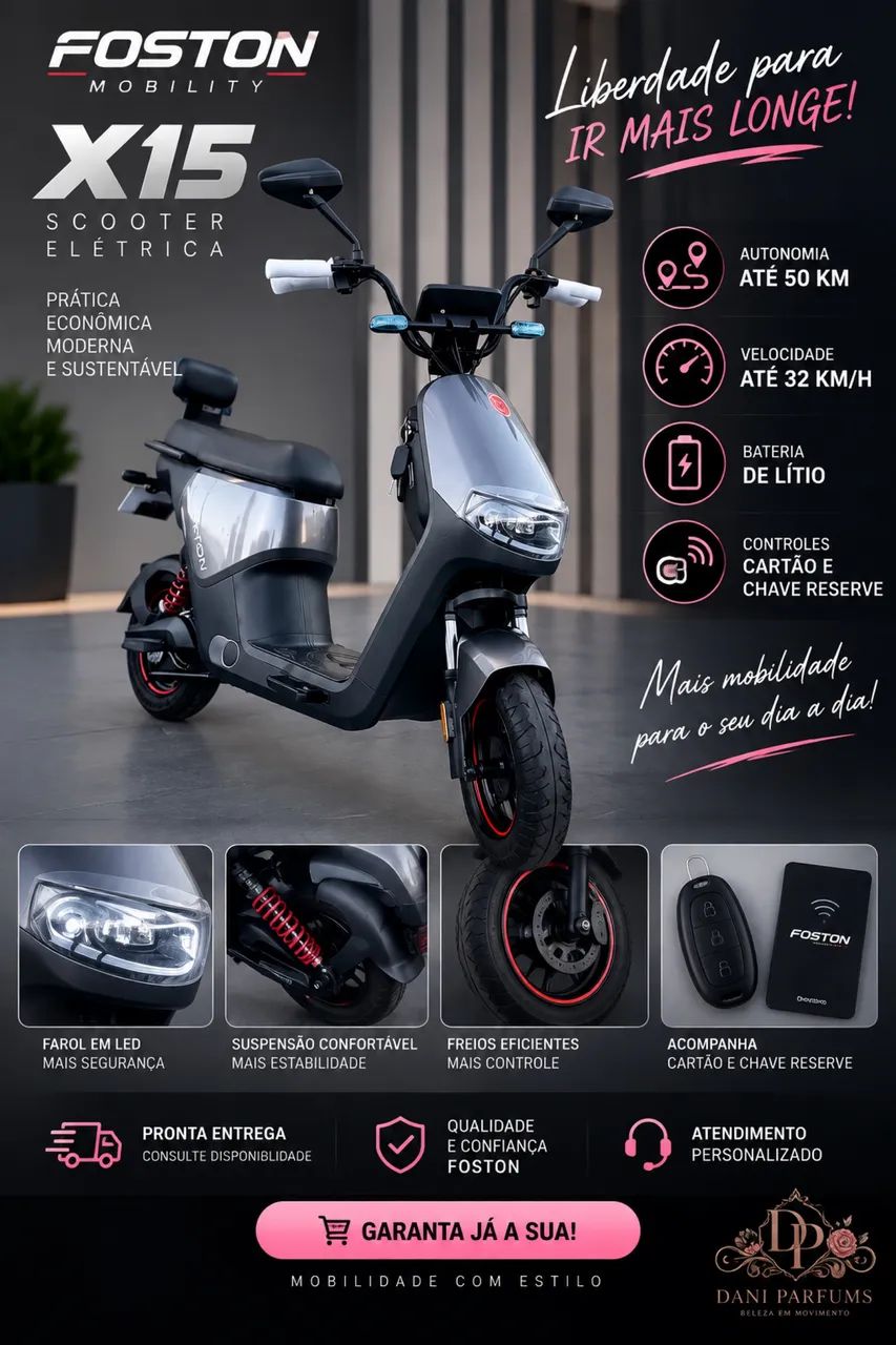 Scooter elétrica x15 e x17 Max nova 0km