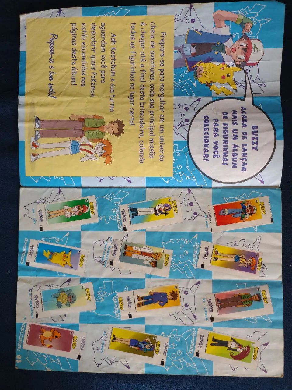 Álbum pokémon chicle de bola buzzy completo  - Foto 2