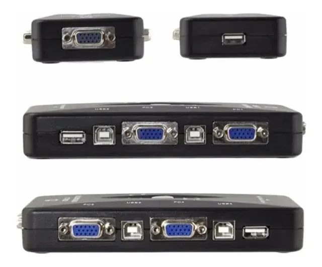 Chaveador Kvm Usb Switch 4 Portas Vga - Foto 2