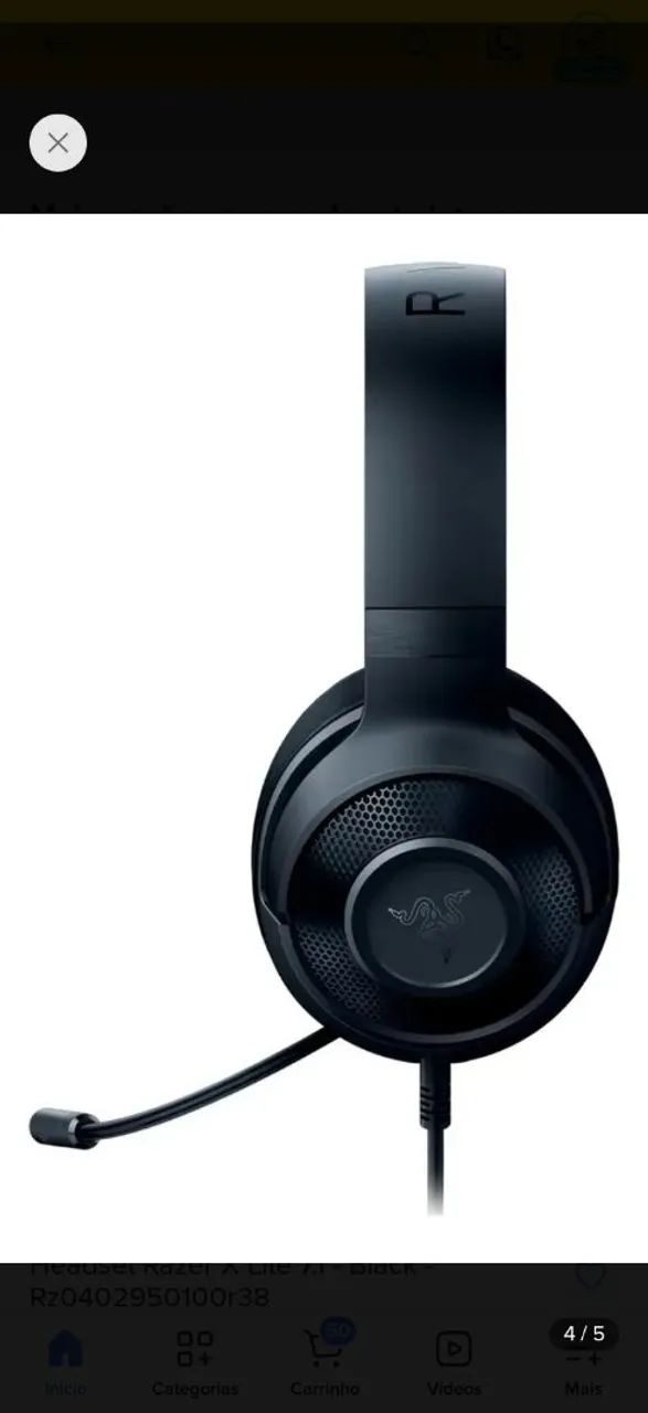 Fone headset razer x lite - Foto 2