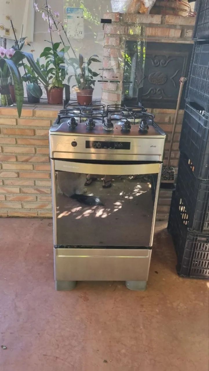Fogão Brastemp Ative! 5 Bocas Inox Com Timer e Grill  - Foto 5