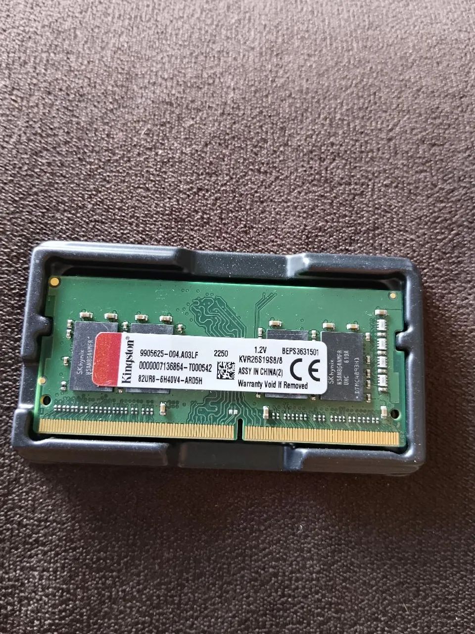 Memória RAM Kingston 8GB DDR4 2666MHz Notebook