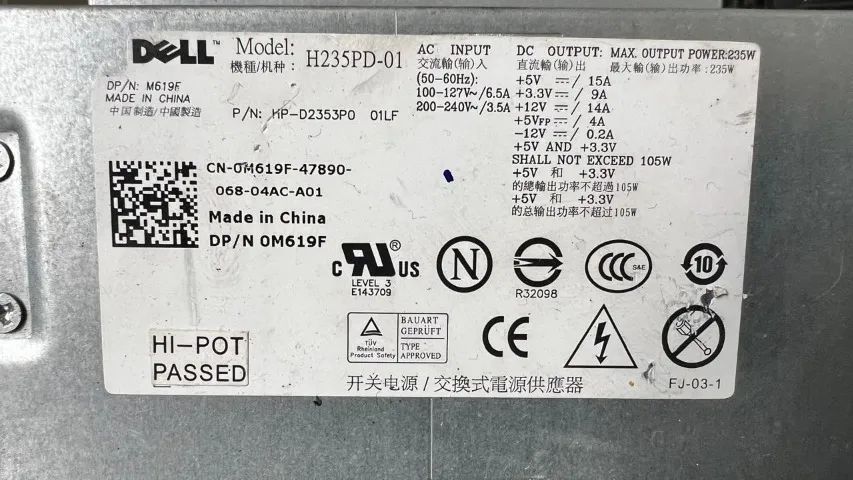 Fonte Dell H235PD-01 Optiplex para os modelos 360 e 380. - Foto 2