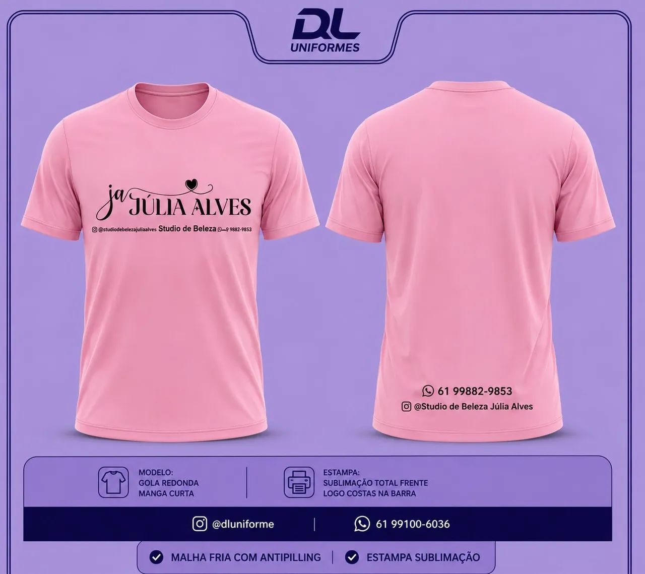 Camiseta Personalizada para Empresas | Uniforme Profissional com Logo - Foto 2