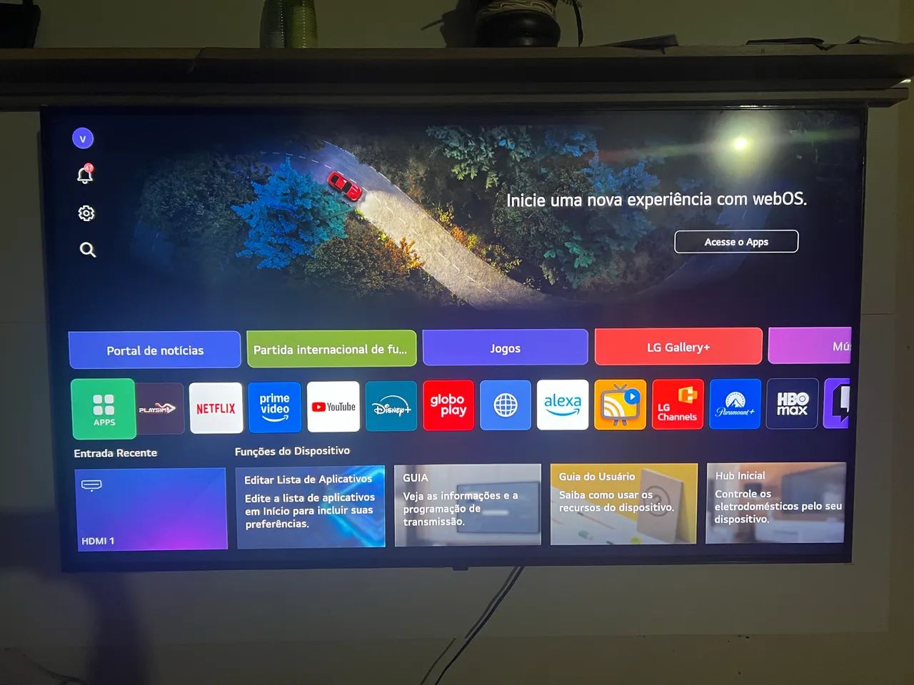 TV SMART LGwebOS TV NANO  55 polegadas 