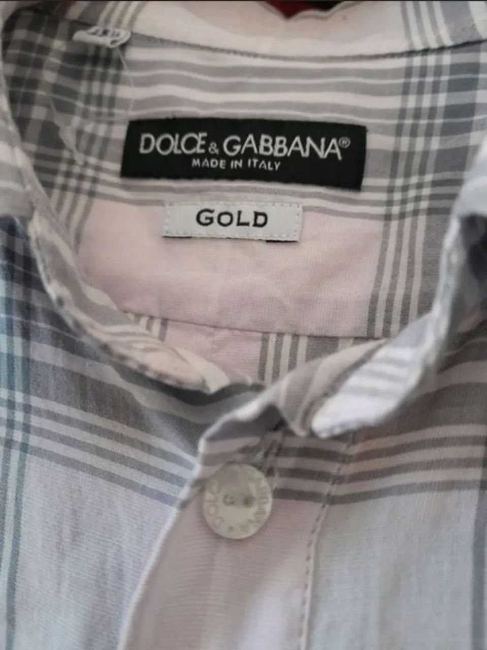 Camisa dolce e gabbana p com avarias ler anuncio - Foto 2