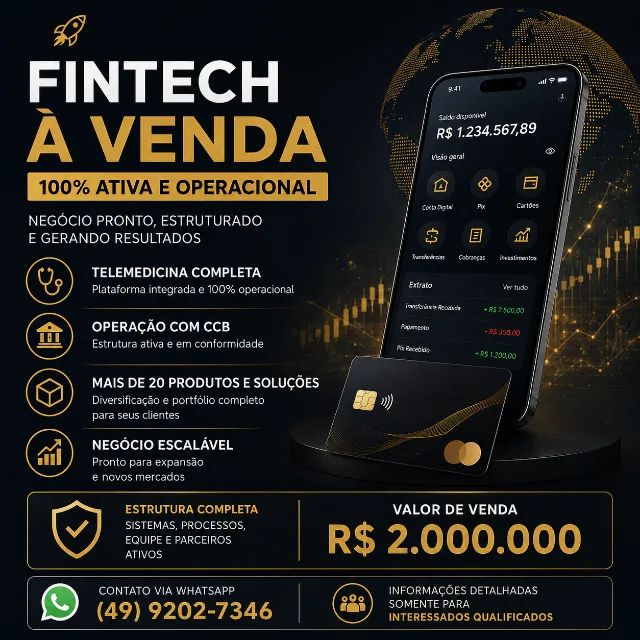 FINTECH À VENDA