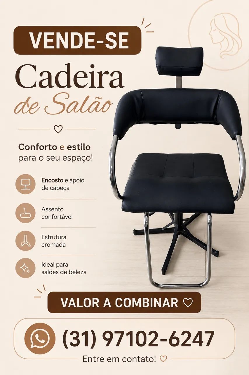 Vende se cadeira de salão