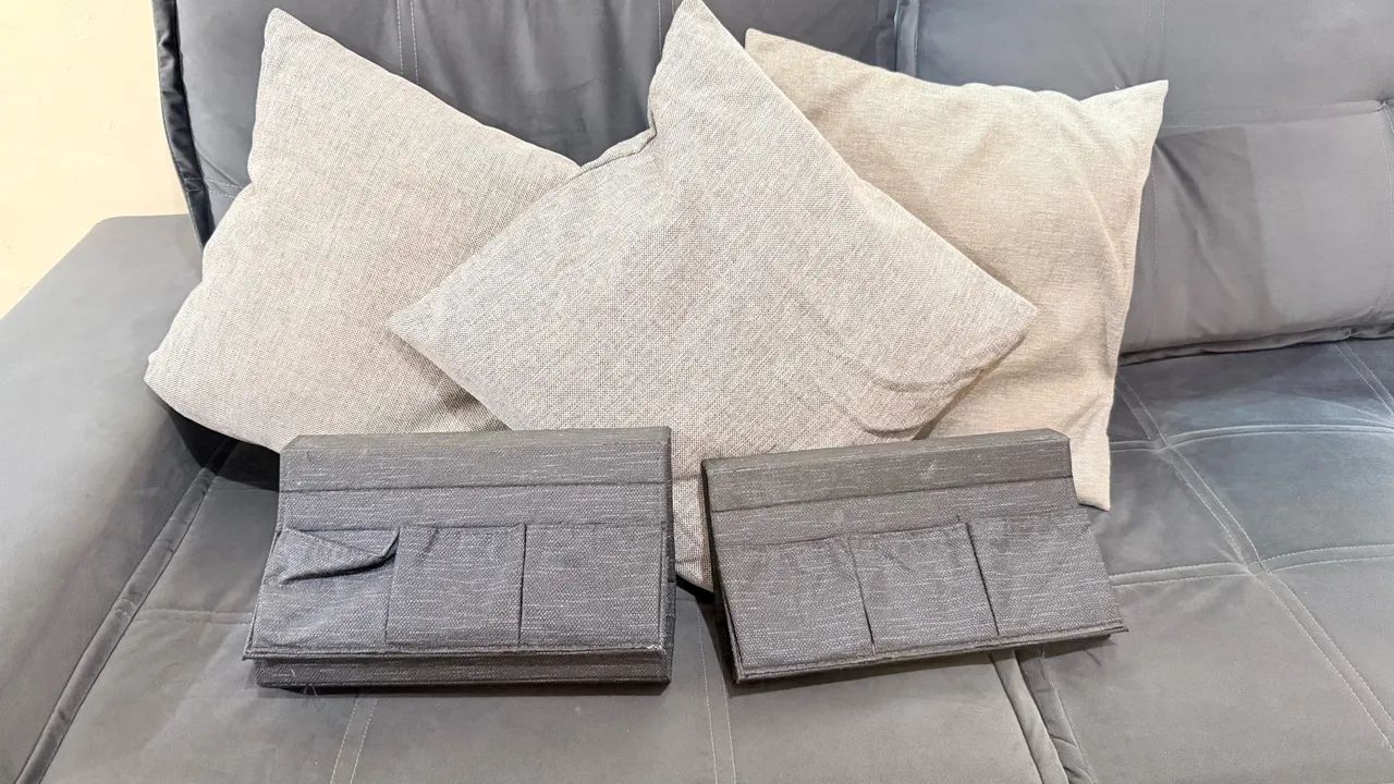 1 sofá de 3 lugares cinza  - Foto 4