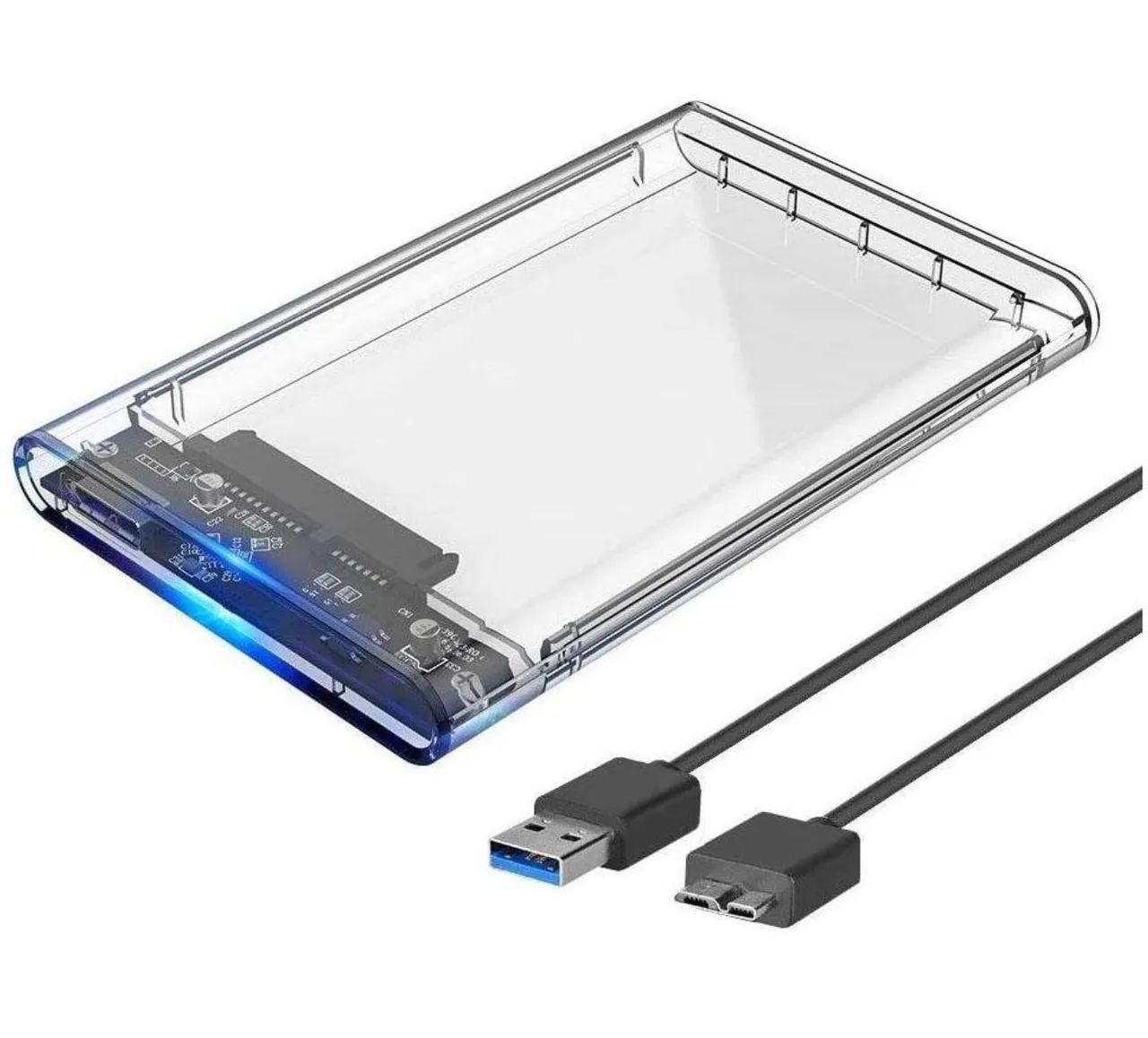 Case Hd Transparente Fy-448 Usb 3.0 Sata 2.5" - Foto 2