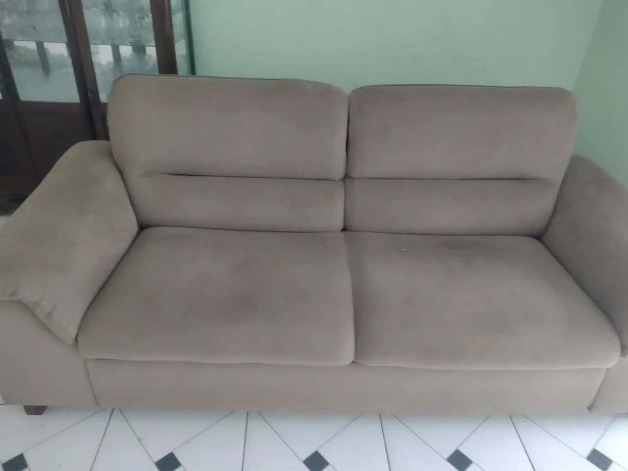 Sofá Gmag 3 Lugares Caramelo - Foto 3