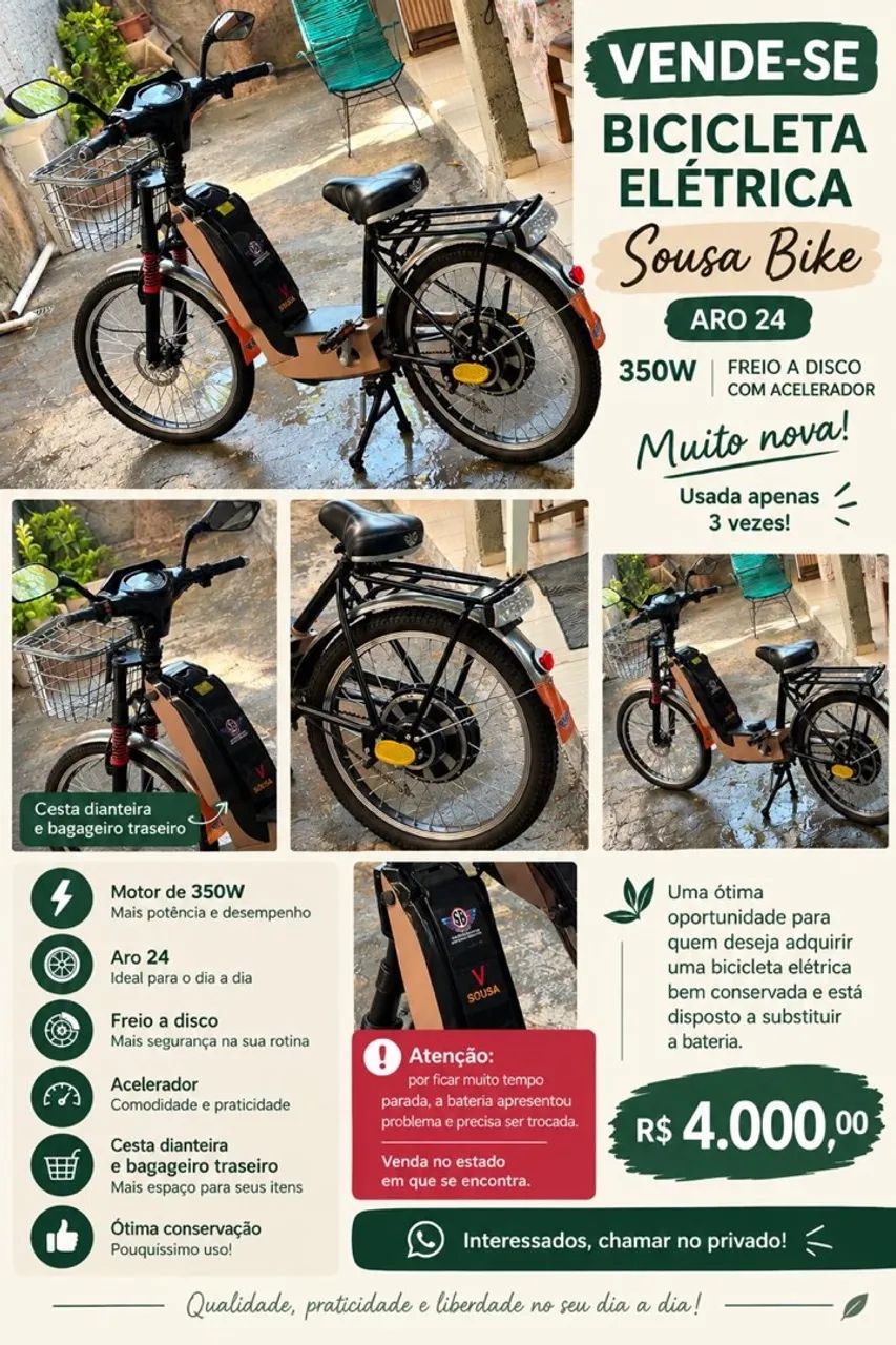 Bicicleta Elétrica 