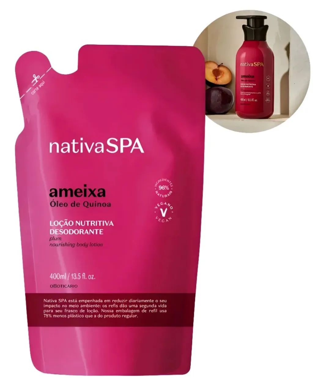 Refil Nativa SPA de ameixa 