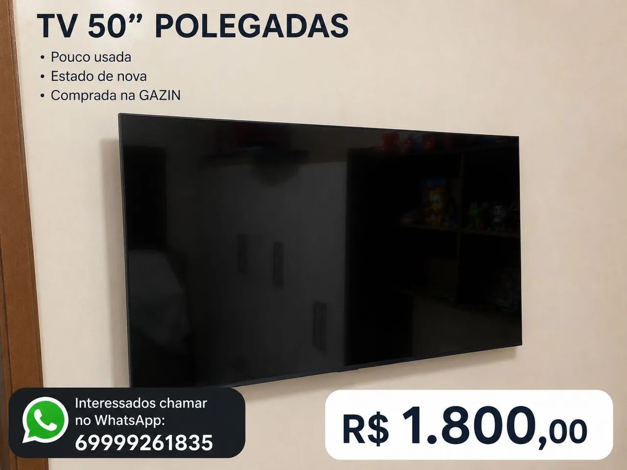 TV 50 polegadas nova