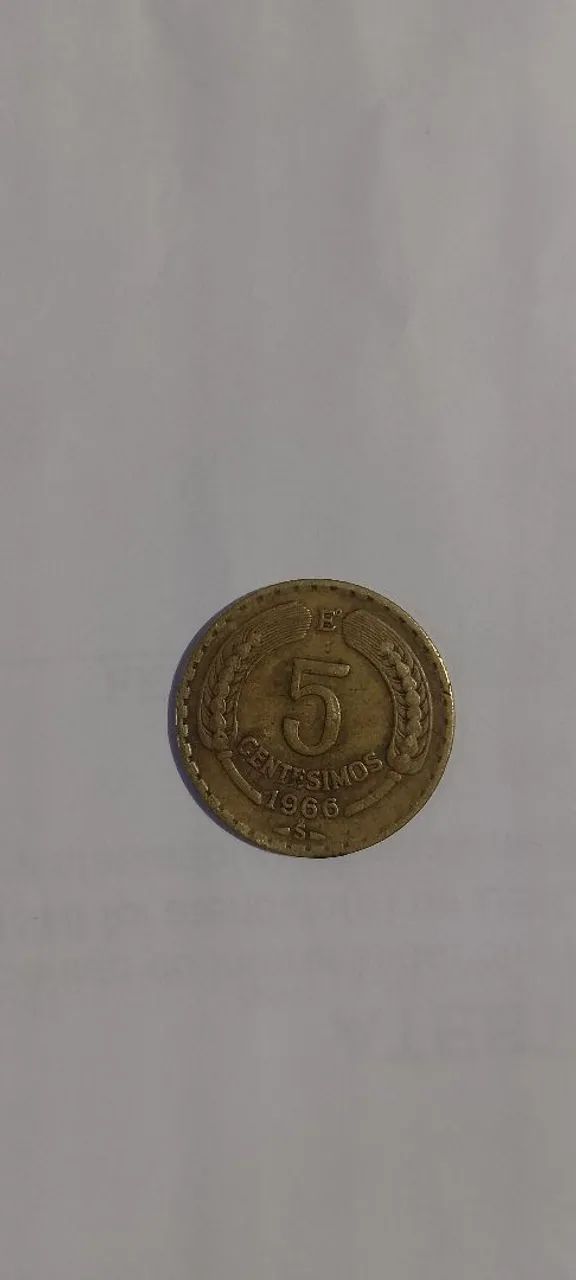 Moeda República de Chile 5 centésimos