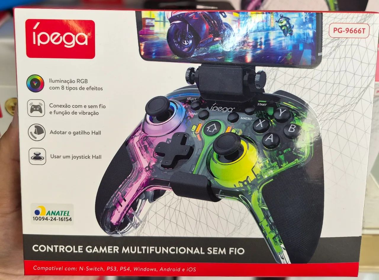 CONTROLE GAMER SEM FIO 600MAH USB TIPO C PG-9666T<br> - Foto 2