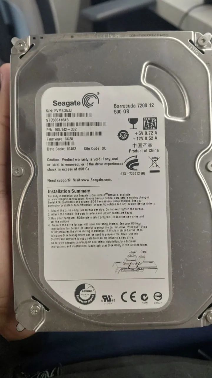 HD Seagate 500GB