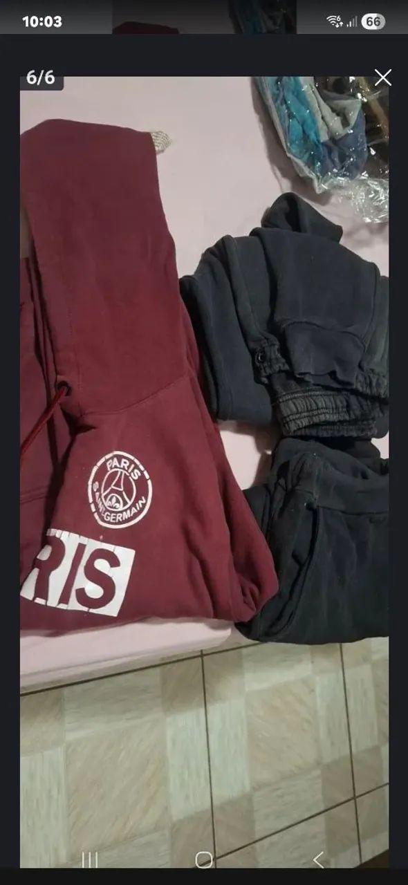 5 camisetas tamanho G blusa moletom e 2calça moletom  - Foto 4