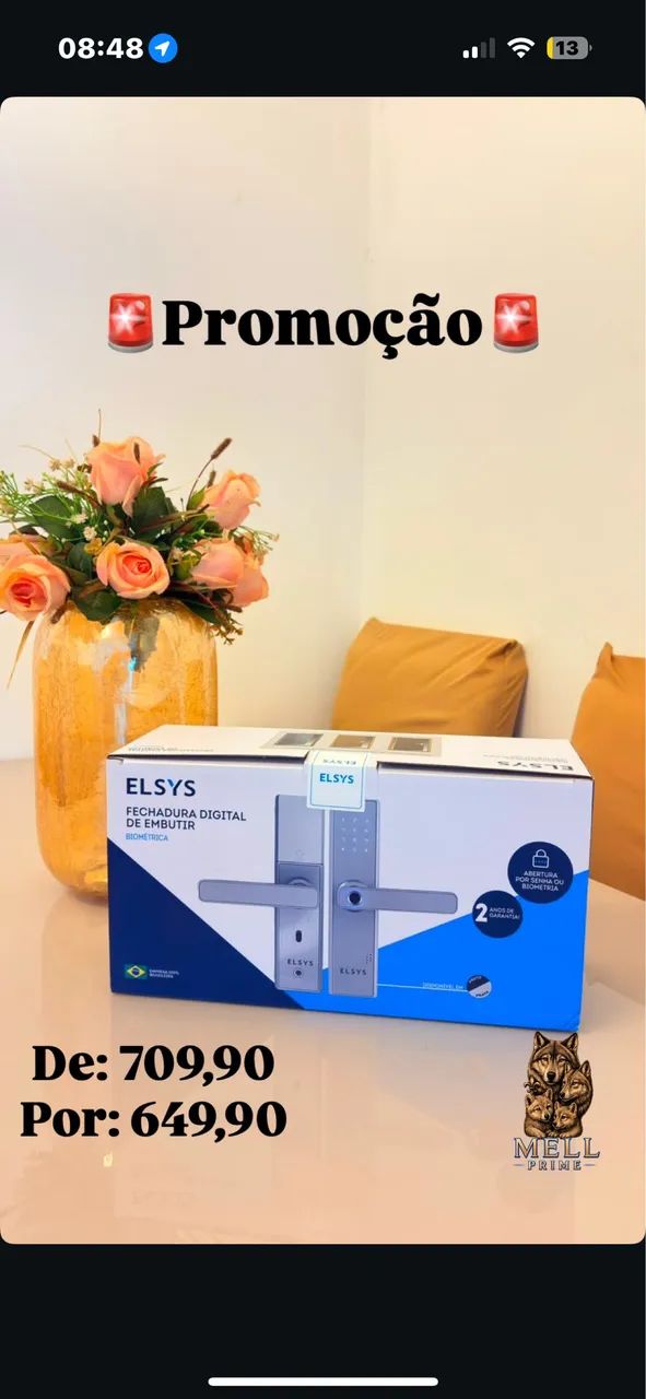 Fechadura Digital de Embutir Elsys | NOVO, LACRADO, COM NOTA FISCAL E GARANTIA - Foto 2