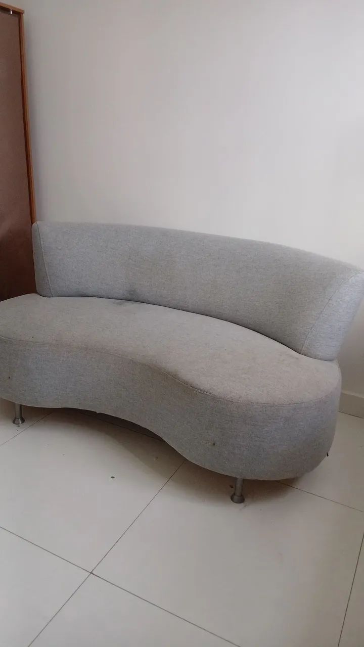 Sofa organico 3 lugares em Linho
