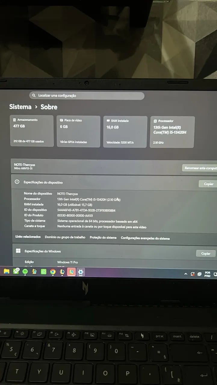 Notebook acer nitro v15 - Foto 4
