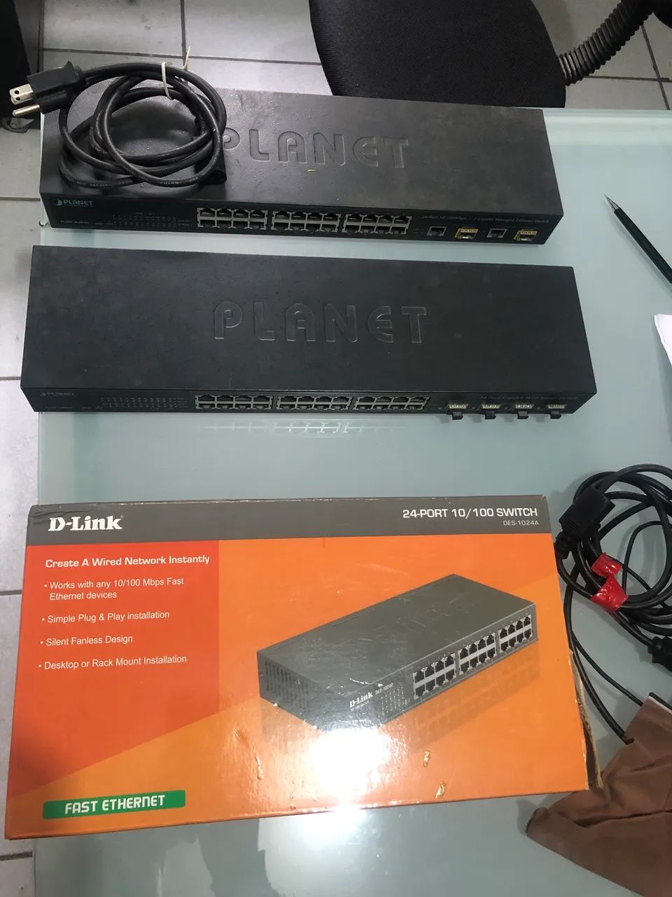 D - LINK  DES - 1024 A  . 24 PORTAS 10/100 SWITCH - 2 Un  - Foto 5