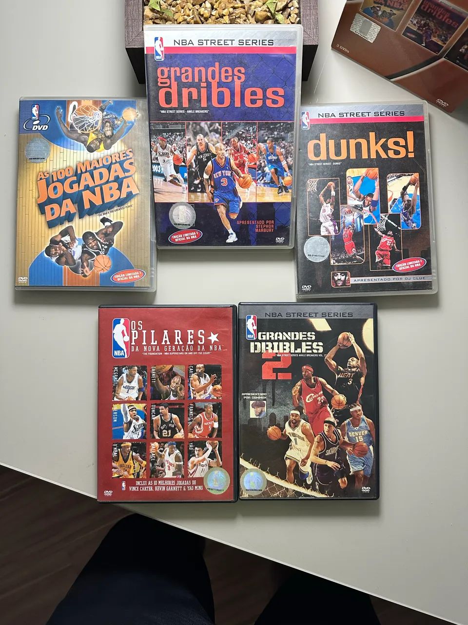 DVDs de basquete, coleção NBA.