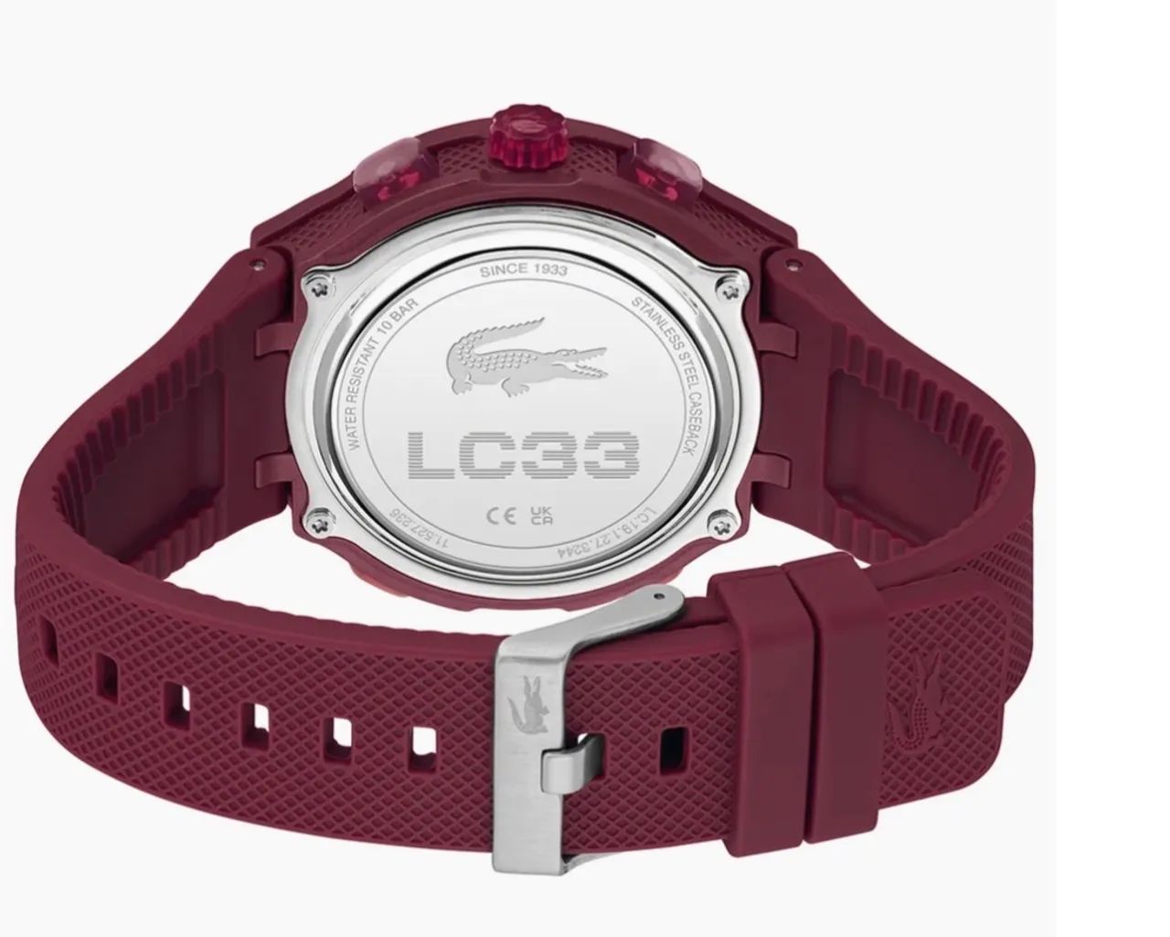 Relógio Lacoste Vermelho Lc33 seminovo  - Foto 4