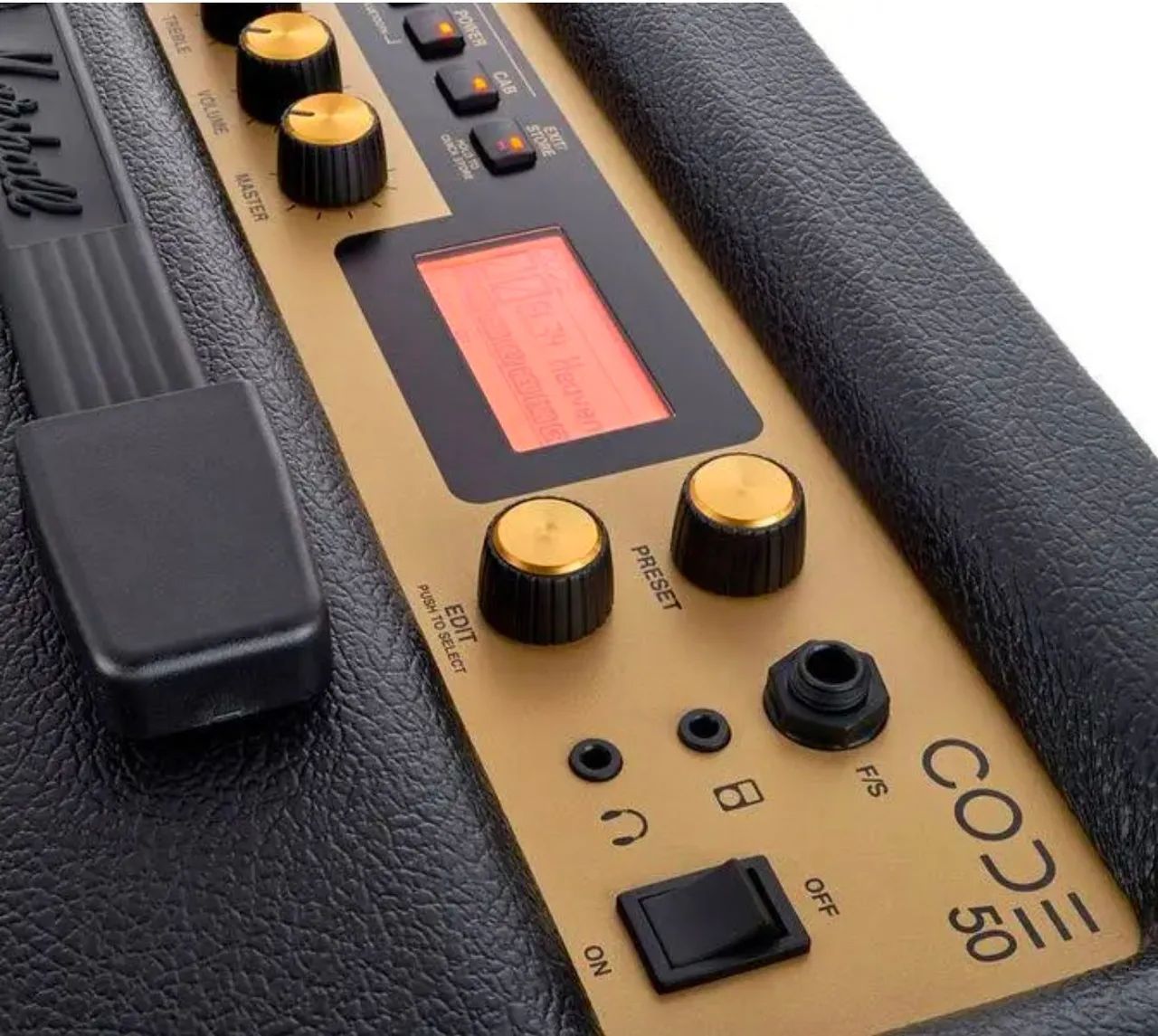 Amplificador Marshall CODE 50 + Footswitch! Excelente!!  - Foto 5