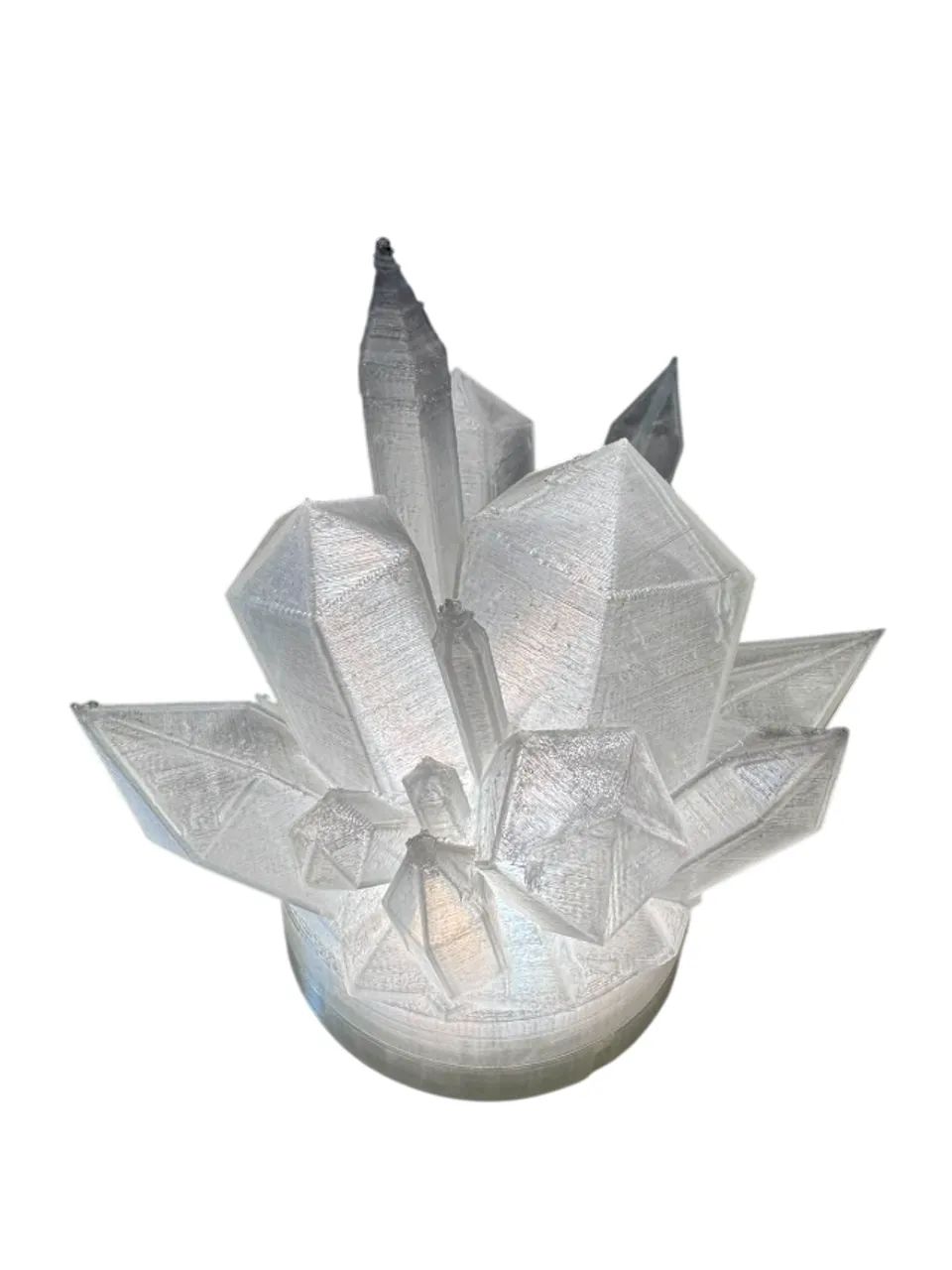 Luminária Cristais Geométricos - Impressa em 3D - Foto 2
